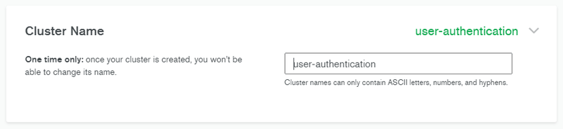 MongoDB Atlas account creation