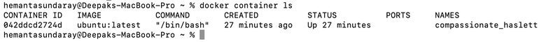 Running Container