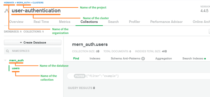 MongoDB Atlas account creation