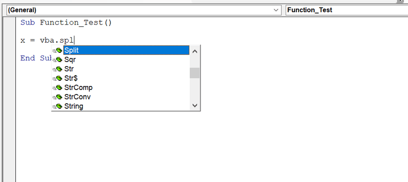 VBA Functions